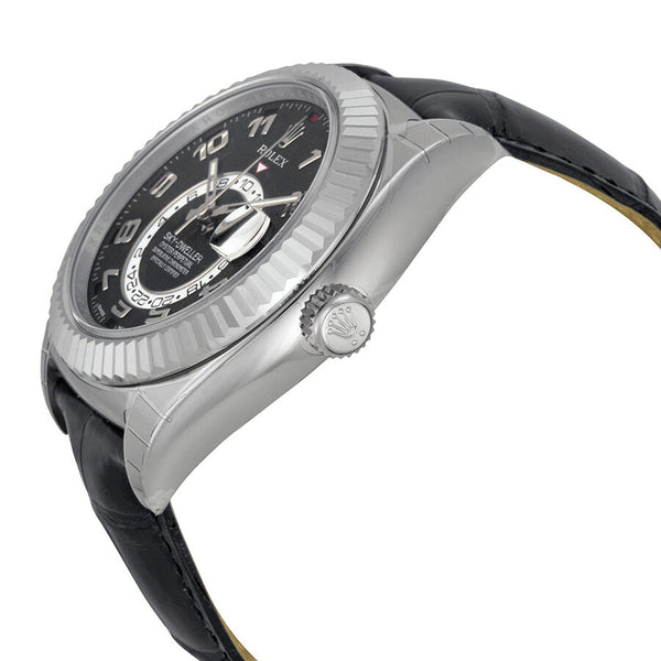 Rolex Sky-Dweller Automatic Black Dial 18kt White Gold Men's Watch BKAL #326139 - Watches of America #2