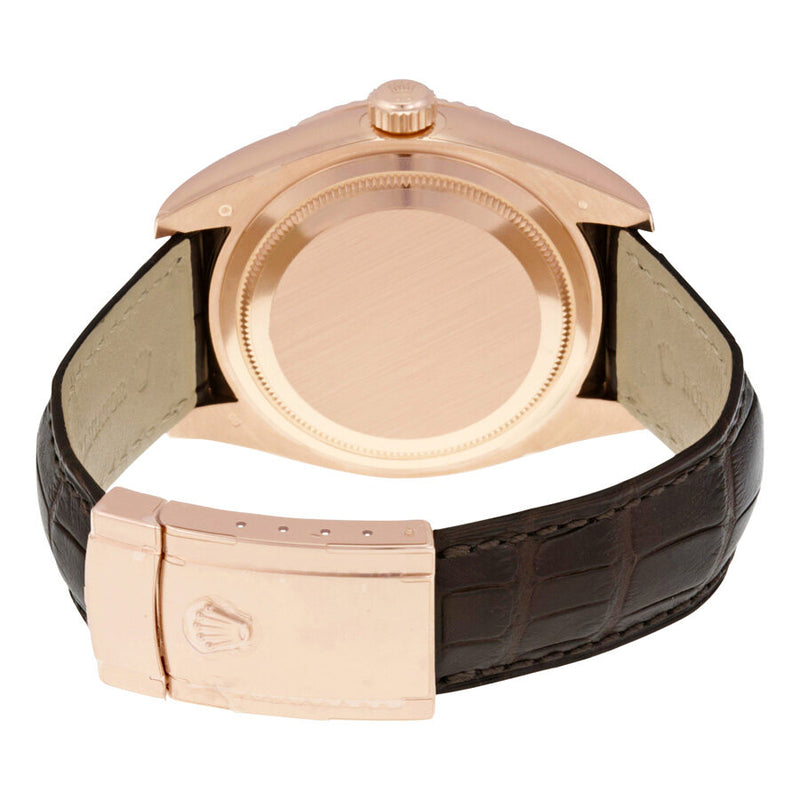 Rolex Sky Dweller Brown Dial GMT 18k Rose Gold Leather Men's Watch #326135BRAL - Watches of America #3