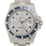 Rolex Submariner Diamond Silver-tone Dial Men's Watch #116659SABR - Watches of America