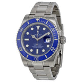 Rolex Submariner Date Blue Dial 18K White Gold Oyster Bracelet Automatic Men's Watch 116619BLSO#116619LB - Watches of America