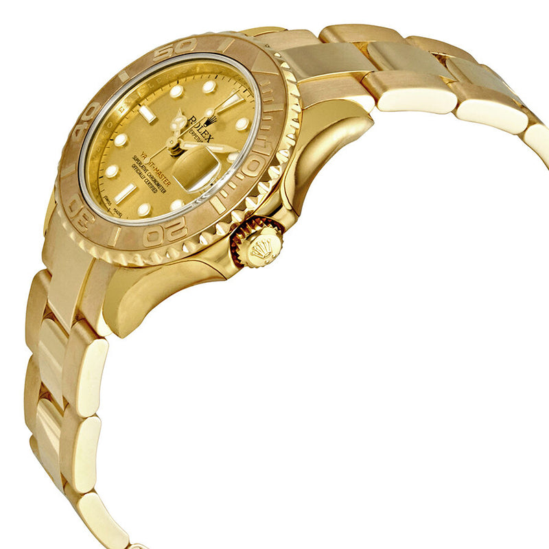 Rolex Yacht-Master Champagne Dial 18K Yellow Gold Oyster Bracelet Automatic Ladies Watch 169628CSO#169628-CSO - Watches of America #2