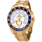 Rolex Yacht-Master II Automatic White Dial Men's 18kt Yellow Gold Oyster Watch #116688-0002 - Watches of America