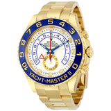 Rolex Yacht-Master II White Dial 18K Yellow Gold Oyster Bracelet Automatic Men's Watch WAO#116688 - Watches of America