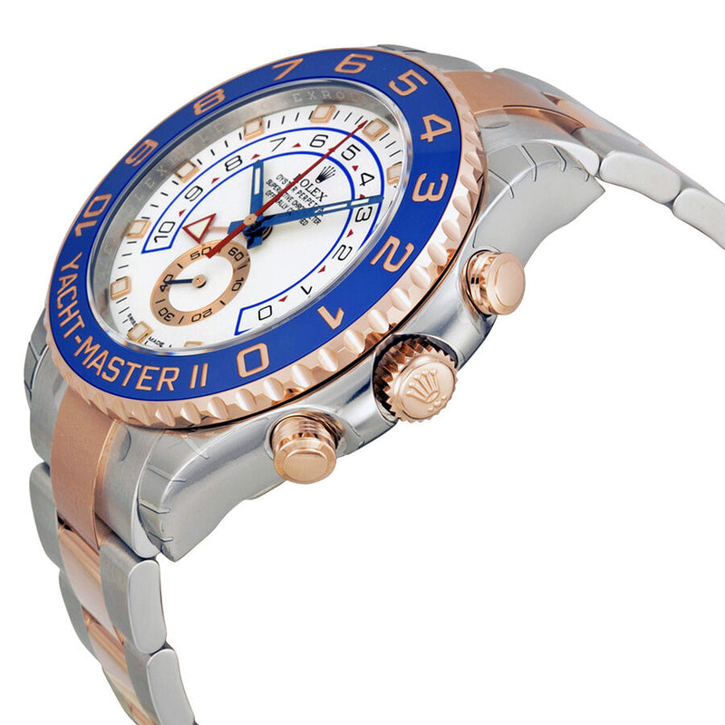 Rolex Yacht-Master II White Dial Stainless Steel and 18K Everose Gold Oyster Bracelet Automatic Men's Watch WASO #116681 - Watches of America #2