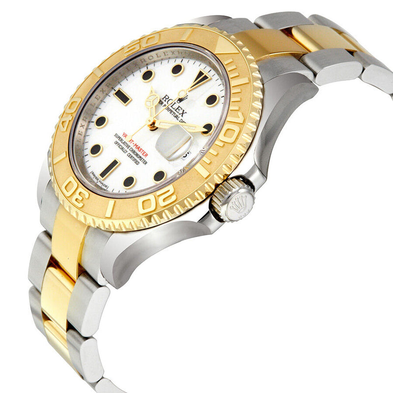 Rolex Yacht-Master White Dial Stainless steel and 18K Yellow Gold Oyster Bracelet Automatic Men's Watch 16623WSO #16623-WSO - Watches of America #2
