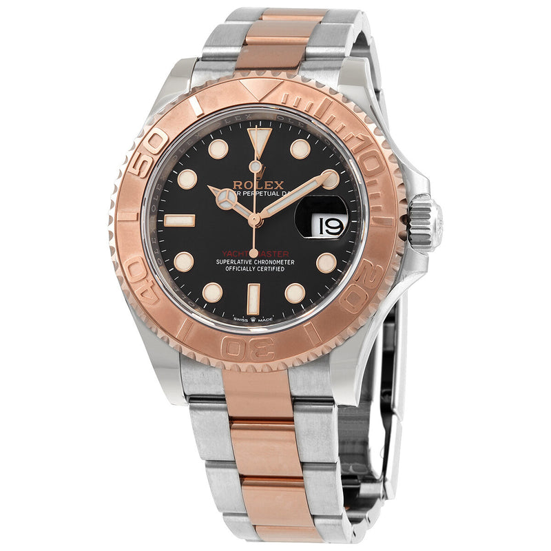 Rolex Yacht-Master 40 Black Dial Automatic Men's Steel and 18 ct Everose Gold Oyster Watch #126621BKSO - Watches of America