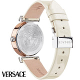 Versace Meander White Leather Strap Women's Watch VELW00120 - Watches of America #3