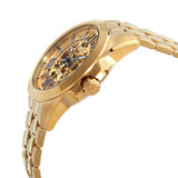 Bulova Shutton Automatic Gold Skeleton Dial Men's Watch 97A162