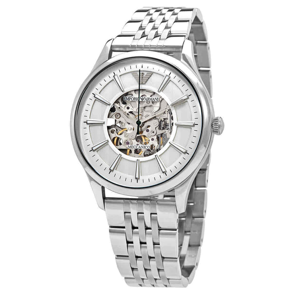 Emporio Armani Dress Automatic Silver Dial Men's Watch AR1945