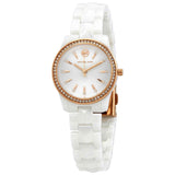 Michael Kors Runway Mercer Reloj de cuarzo con esfera plateada y cristal para mujer MK6840