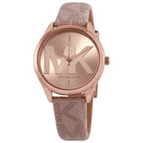 Michael Kors Reloj de cuarzo con esfera rosa para mujer MK2879