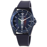 Emporio Armani Reloj de cuarzo con esfera azul para hombre AR11263