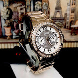 Guess Diamond Rose Gold Ladies Watch W0705L3 - Watches of America #3
