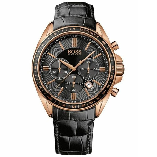 Hugo boss watch on sale rose gold mens