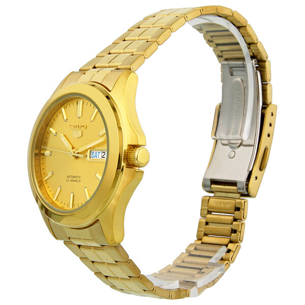 Seiko 5 All Gold plated Stainless Steel Men s Watch SNKK98 Watches of America