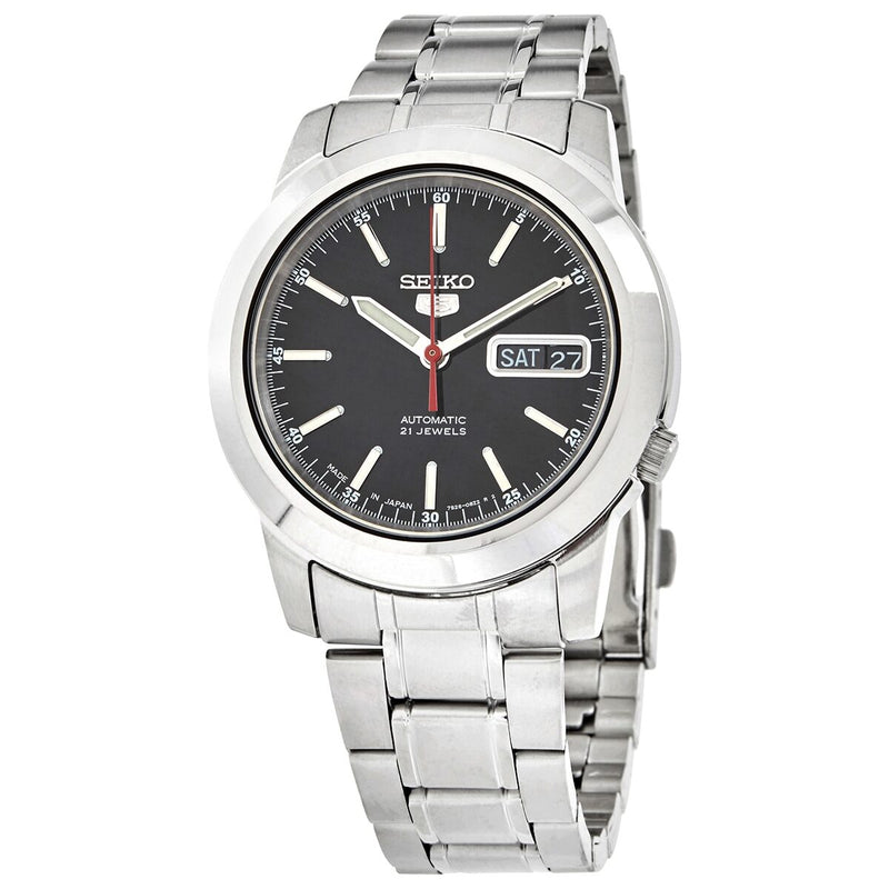 Seiko 5 Automatic Black Dial Men's Watch #SNKE53J1 - Watches of America