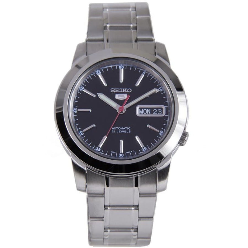 Seiko 5 Automatic Black Dial Men's Watch #SNKE53K1 - Watches of America