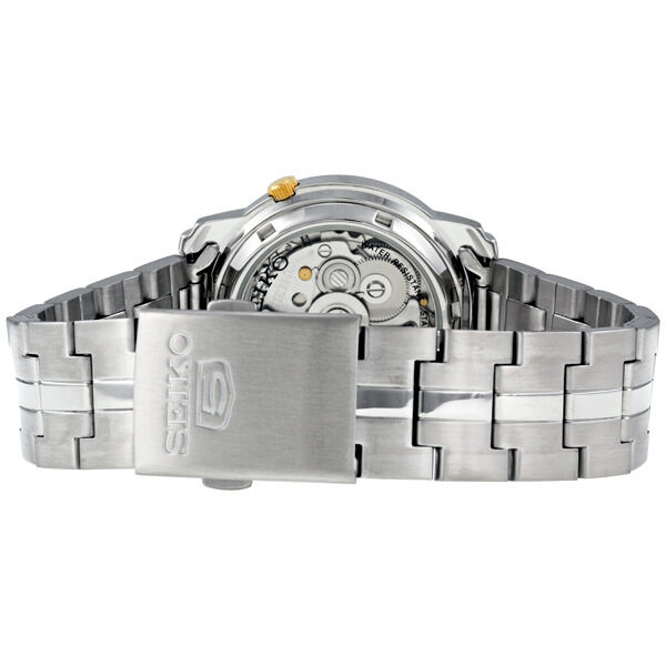 Seiko 5 Automatic Grey Dial Stainless Steel Men's Watch #SNKK67 - Watches of America #3
