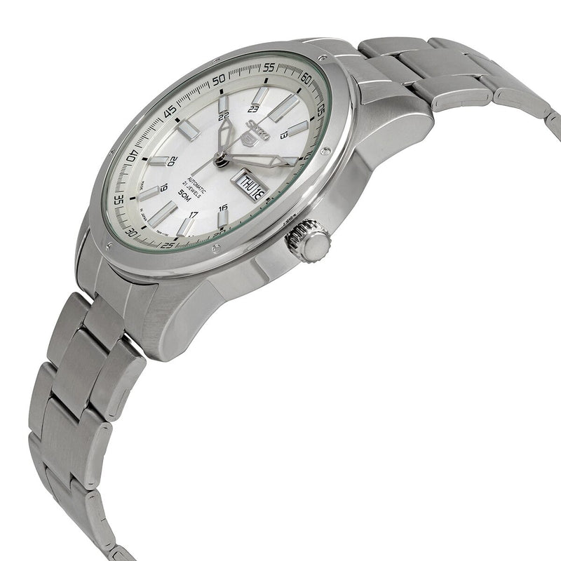 Seiko 5 Automatic Silver Dial Men's Watch #SNKN09J1 - Watches of America #2