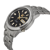 Seiko 5 Automatic Stainless Steel Black Dial Men's Watch #SNKK17 - Watches of America #2