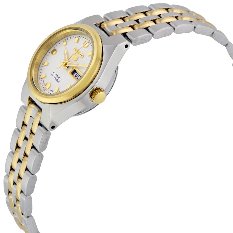Seiko 5 Automatic White Dial Two-tone Ladies Watch #SYMK44 - Watches of America #2