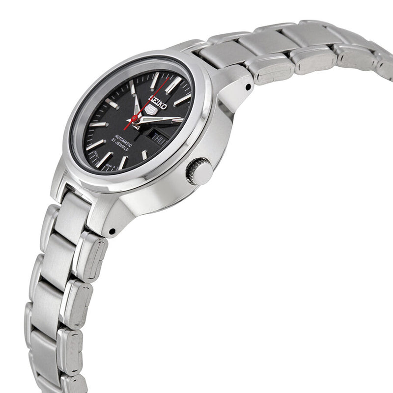 Seiko Series 5 Automatic Black Dial Ladies Watch #SYME43 - Watches of America #2