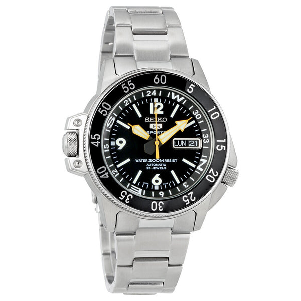 Seiko 5 Sport Land Shark Black Dial Men's Watch #SKZ211K1 - Watches of America