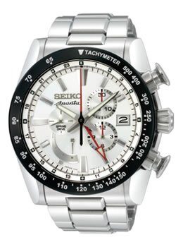 Seiko Anata Automatic Chronograph Silver Dial Stainless Steel Men's Watch #SPS007 - Watches of America