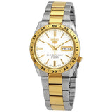 Seiko Automatic White Dial Two-tone Ladies Watch #SNKE04J1 - Watches of America