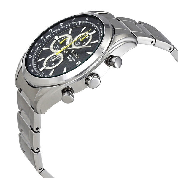 Seiko Chronograph Black Dial Men's Watch #SSB175P1 - Watches of America #2