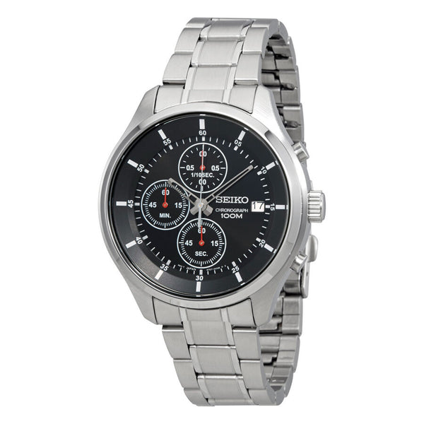 Seiko Chronograph Black Dial Men's Watch #SKS539 - Watches of America