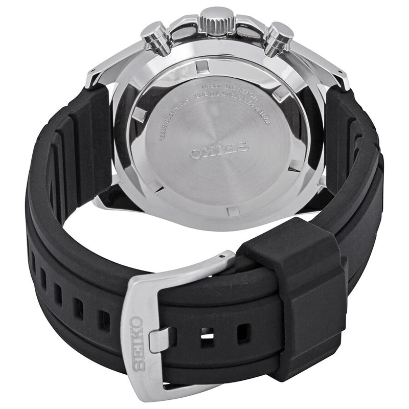 Seiko Chronograph Black Dial Black Rubber Men's Watch #SSB325P1 - Watches of America #3