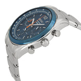 Seiko Chronograph Blue Dial Stainless Steel Men's Watch #SSB091 - Watches of America #2