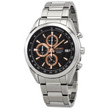 Seiko Chronograph Quartz Black Dial Men's Watch #SSB199P1 - Watches of America