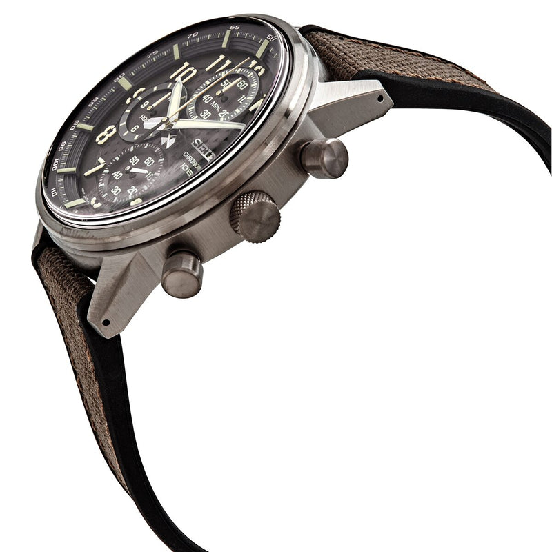 Seiko Chronograph Quartz Brown Dial Men's Watch #SSB371 - Watches of America #2