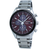 Seiko Chronograph Quartz Red Dial Men's Watch #SSC771P1 - Watches of America