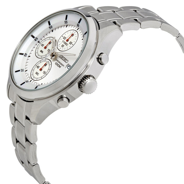Seiko Chronograph Silver Dial Stainless Steel Men's Watch #SKS535 - Watches of America #2