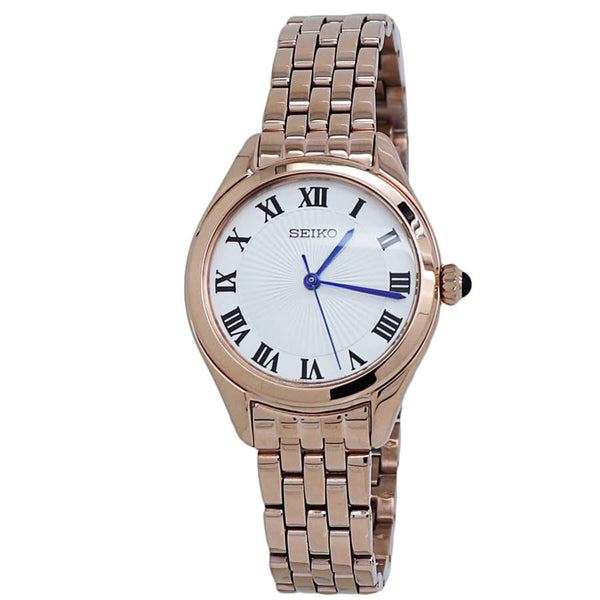 Seiko Classic Quartz White Dial Ladies Watch #SUR332 - Watches of America
