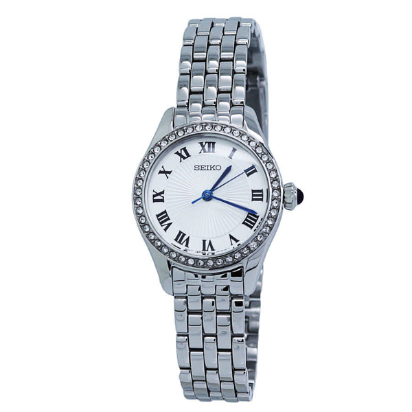 Seiko Classic Quartz White Dial Ladies Watch #SUR333 - Watches of America