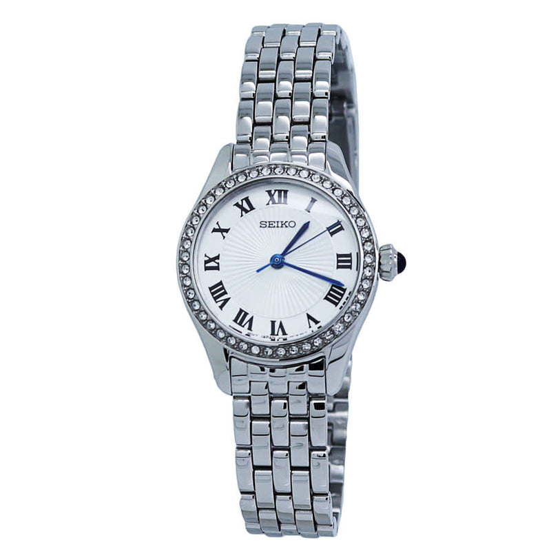 Seiko Classic Quartz White Dial Ladies Watch #SUR333 - Watches of America