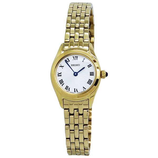 Seiko Classic Quartz White Dial Ladies Watch #SWR040 - Watches of America