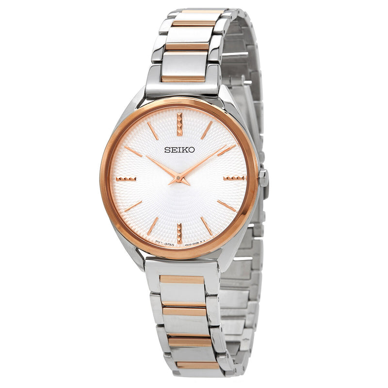 Seiko Conceptual Quartz Silver Dial Ladies Watch #SWR034P1 - Watches of America