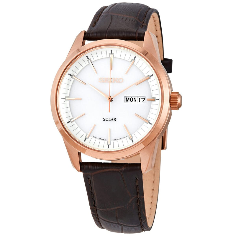 Seiko Conceptual White Dial Men's Watch #SNE530 - Watches of America