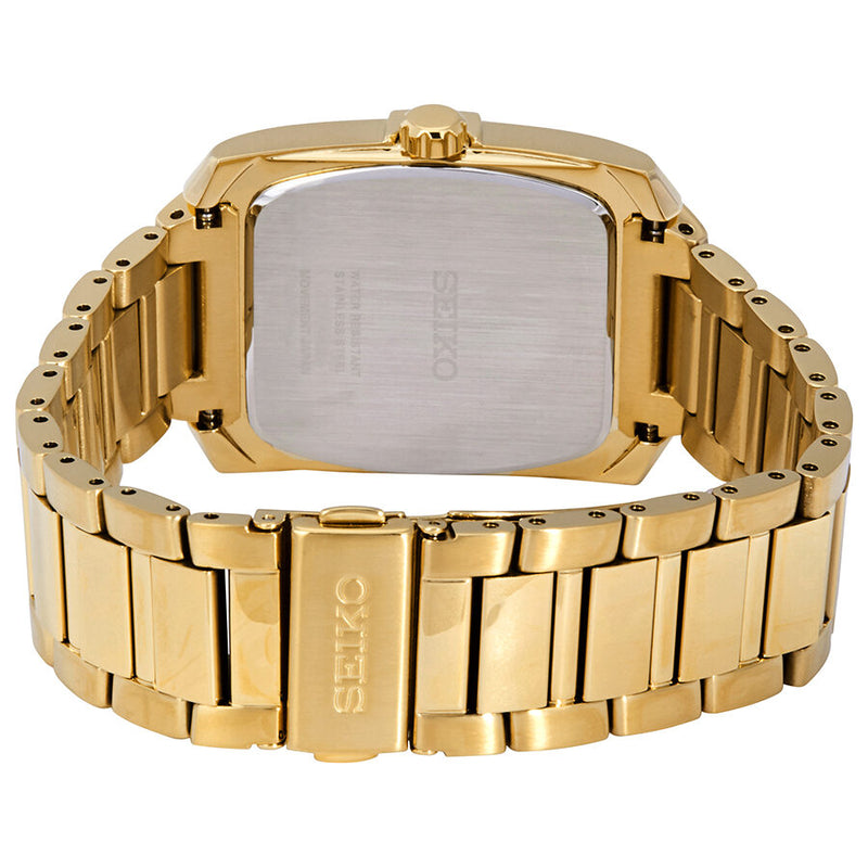Seiko Diamonds Black Dial Gold-tone Men's Watch #SNE462 - Watches of America #3