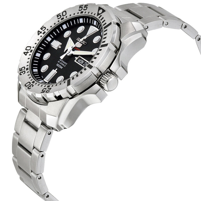 Seiko Diver Automatic Black Dial Stainless Steel Men's Watch #SRP599 - Watches of America #2