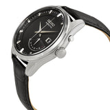 Seiko Kinetic Black Dial Black Leather Men's Watch #SRN045P2 - Watches of America #2