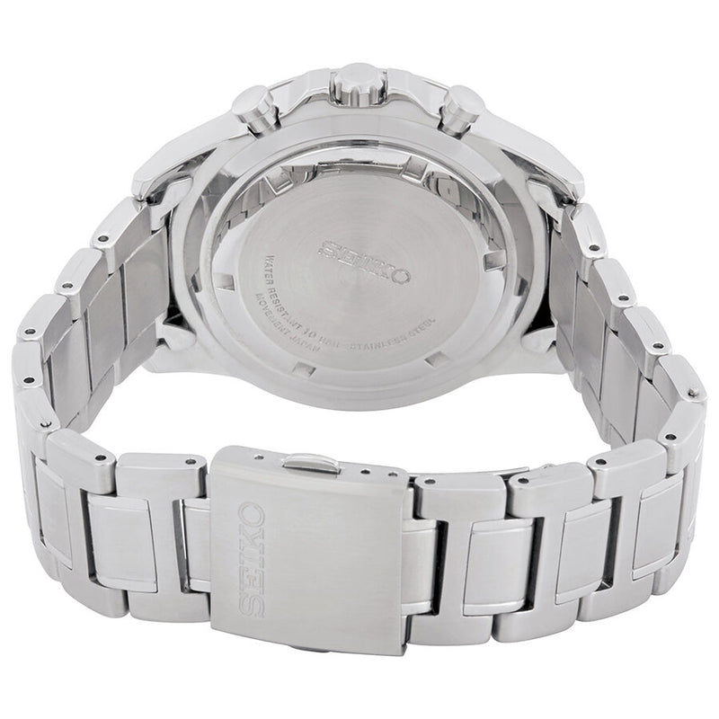 Seiko Chronograph Black Dial Stainless Steel Men's Watch #SSB243P1 - Watches of America #3