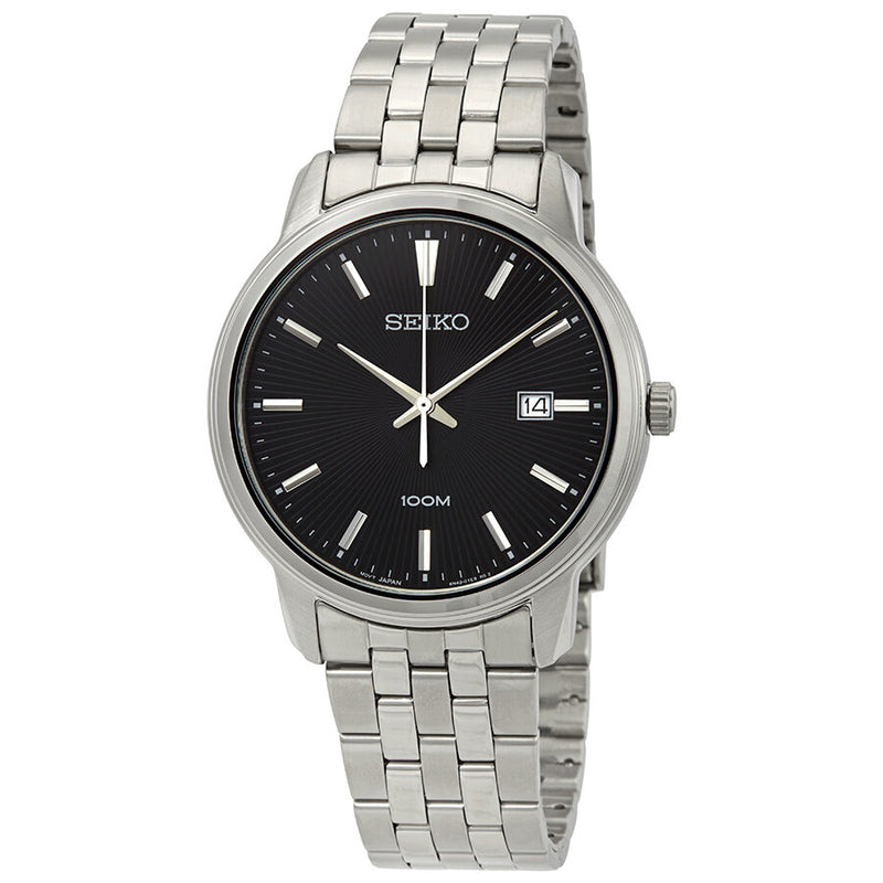 Seiko Neo Classic Diamond Black Dial Men's Watch #SUR261P1 - Watches of America