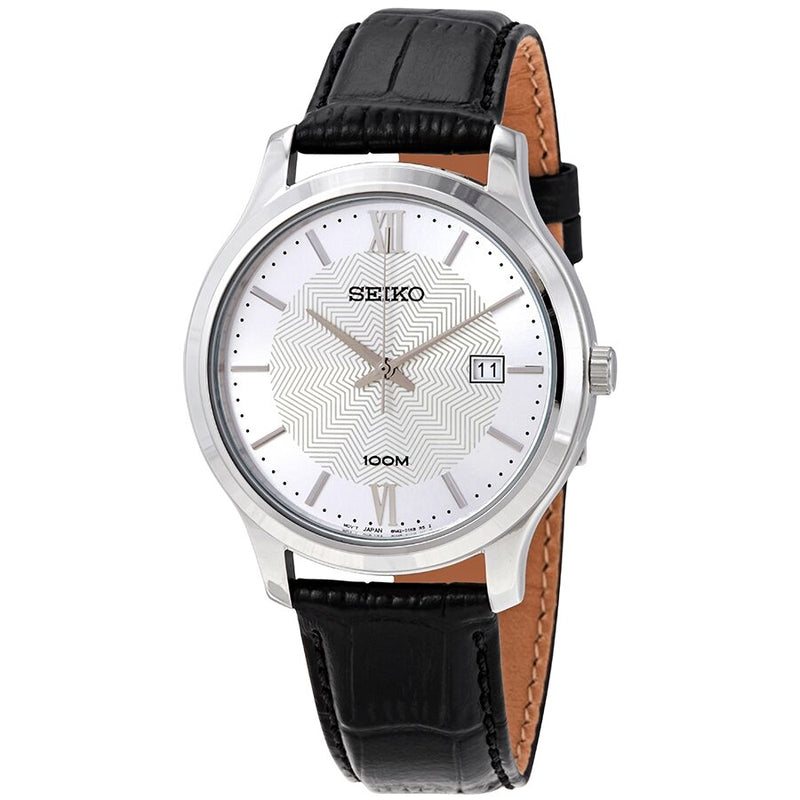 Seiko Neo Classic Quartz Silver Dial Men's Watch #SUR297P1 - Watches of America