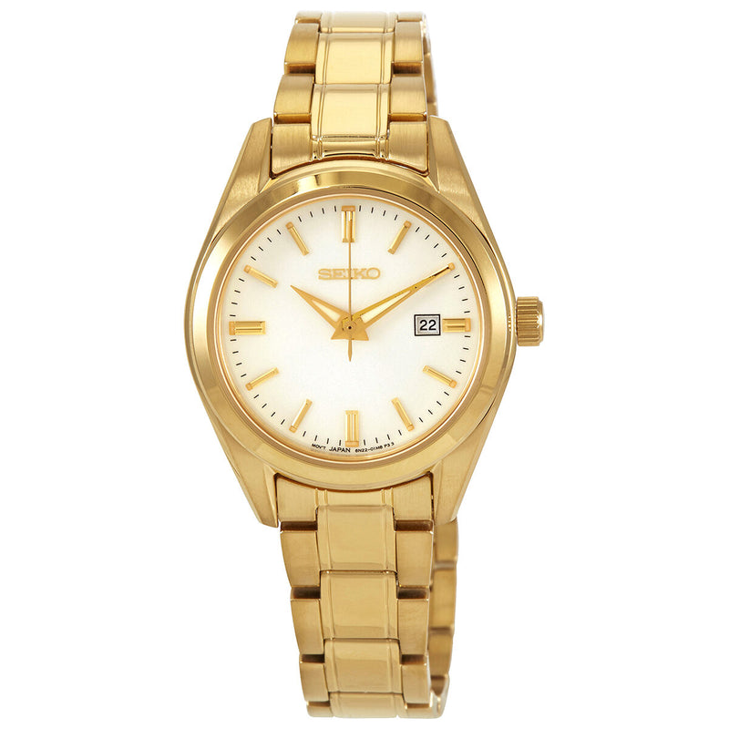Seiko Neo Classic Quartz Silver Dial Ladies Watch #SUR632P1 - Watches of America